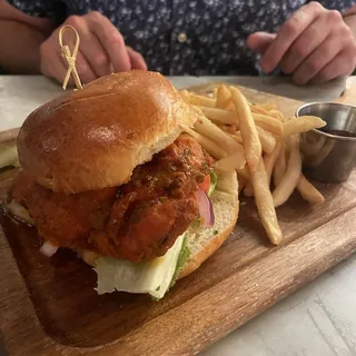 Blue Buffalo Fried Chicken Sandwich