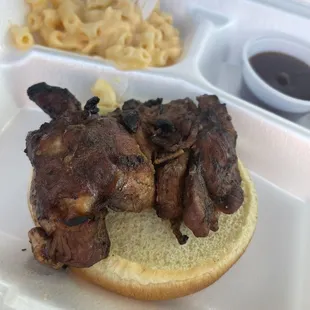 Huli Huli chicken with Mac n cheese