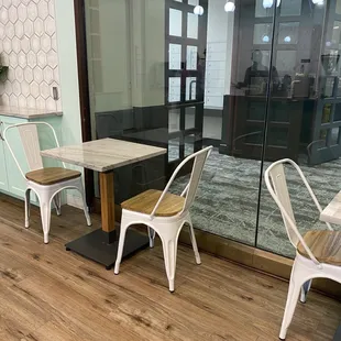 tables and chairs