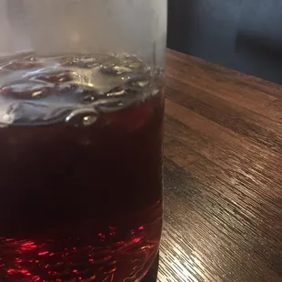 Carafe of Sweet Tea so we could self serve ourselves and enjoy a romantic uninterrupted meal. added touch