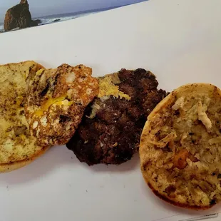 Cowboy Burger Burnt to a crisp!