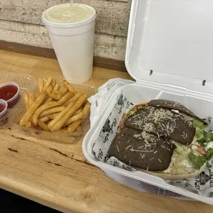 Gyro and Fries.