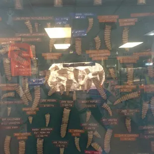 a display of toothbrushes