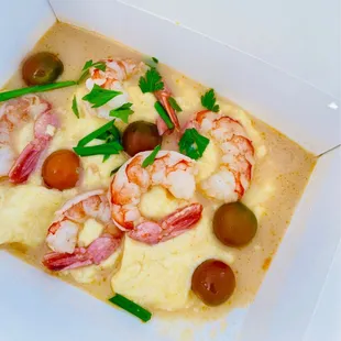 Wild Argentine Shrimp &amp; Grits
