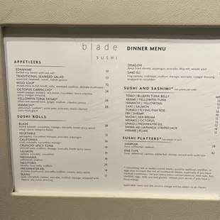 Blade Menu