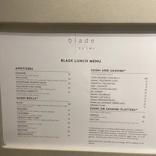 Blade Menu