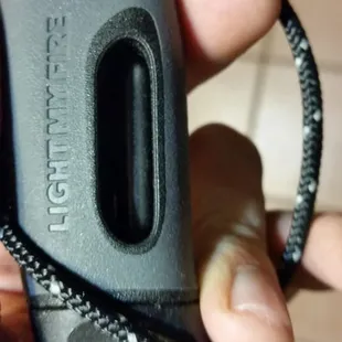 The ferro rod that inserts into the Light My Fire Morakaniv