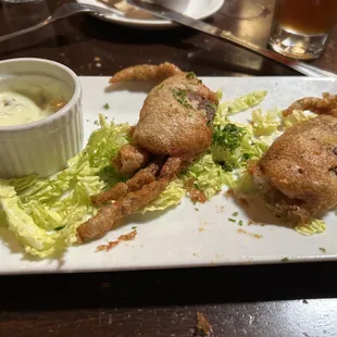 Superb soft-shell crabs