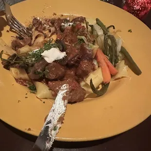 Beef stroganoff