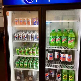 Pepsi products packaged to go home with your carryout.  #UpCloseSavor XP