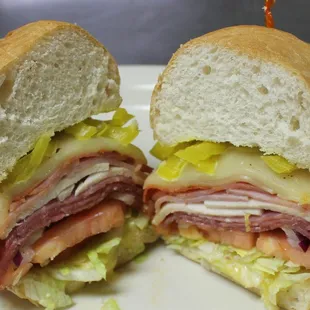 two sandwiches on a plate