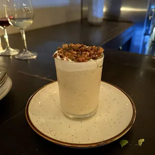 Pistachio budino