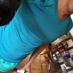 It&apos;s a blue themed workout