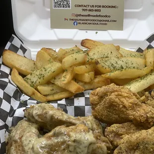 Garlic Parmesan &amp; Lemon Pepper wings!!