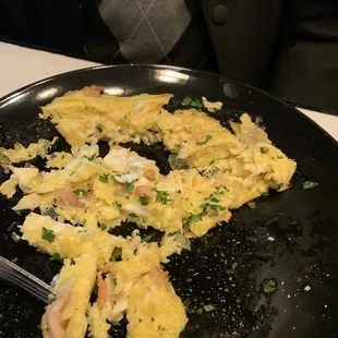 Salmon omelette