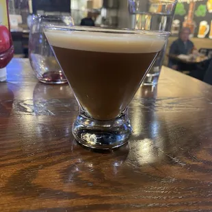 Salted caramel espresso martini for the win!