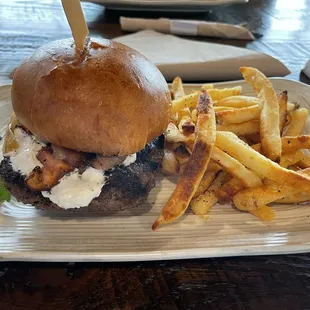 The Ultimate Burger with Fries