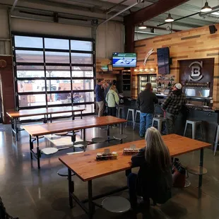 Front area. The placed filled up right after we got there for Sunday morning football.