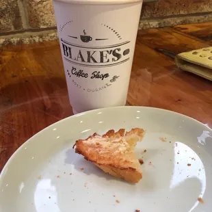 Drip coffee and honey butter toast that lasted 5 seconds.