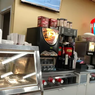 a view of the counter area