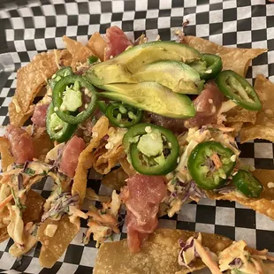 Ahi nachos