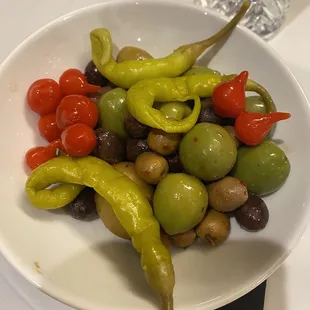 Mixed olives