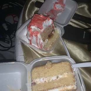 Coffee Tres Leches and Strawberry Tres Leches
