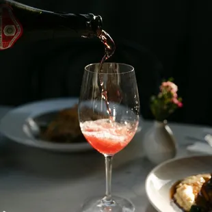 Lambrusco! A gorgeous fizzy red wine from Italy