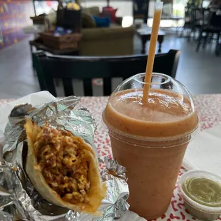 burritos and wraps, drink