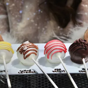 The Cake Pops were from Azucar Bakery and were an assortment of seasonal flavors. My favorite was the red velvet cake pop.