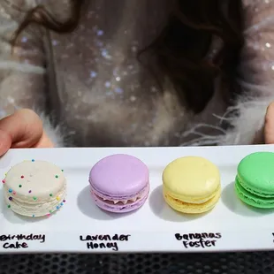 The Macarons were seasonal &amp; custom created by Bella Macarons. My favorite was the Lucky Charms macaron.