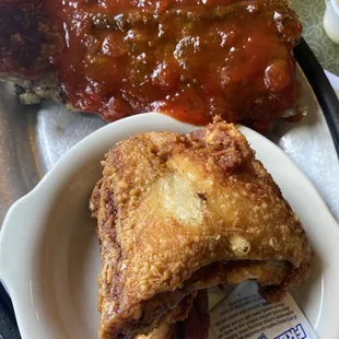 chicken wings and fried chicken, food