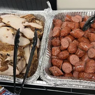 Smoked Turkey Breast by the pound &amp; Sausage by the pound