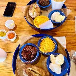 Chopped BBQ Baked Potato and Cream Corn