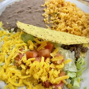 Kid's Crispy Taco Plate