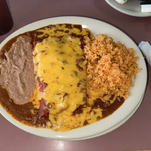 Enchilada plate