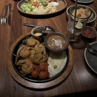 Shrimp fajitas five stars