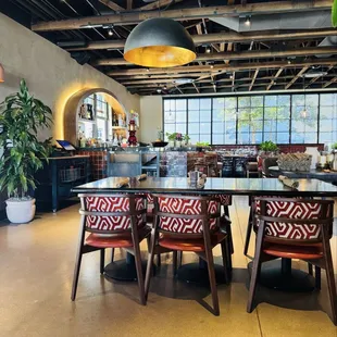 Inside the restaurant