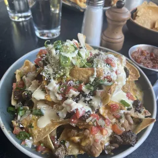 Nachos con Queso Blanco