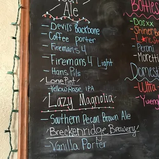 Today's beers.  Happy to see Yellow Rose back!