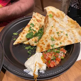 chicken quesadilla, very good