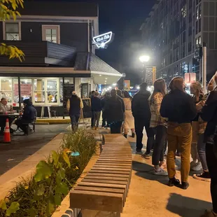 Exterior line @ 8ish on a football Saturday