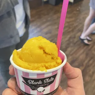 Mango sorbet