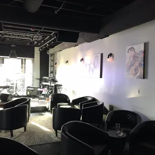 Classic supper club intimate ambiance. 2nd floor entertainment area