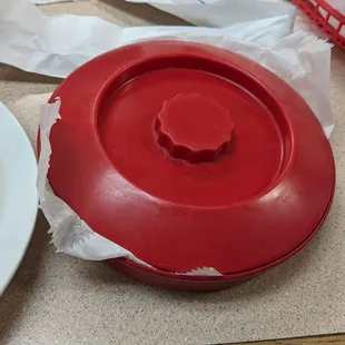 Container of tortillas