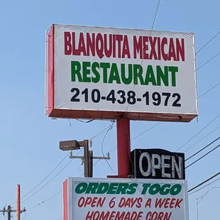 Streetside sign