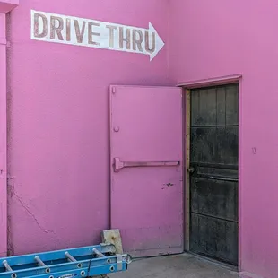 LOL I almost thought we were supposed to drive through that door!