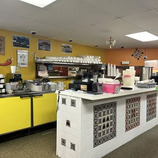 Very organized counter