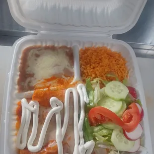 Enchiladas de pollo