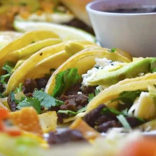  a plate of tacos